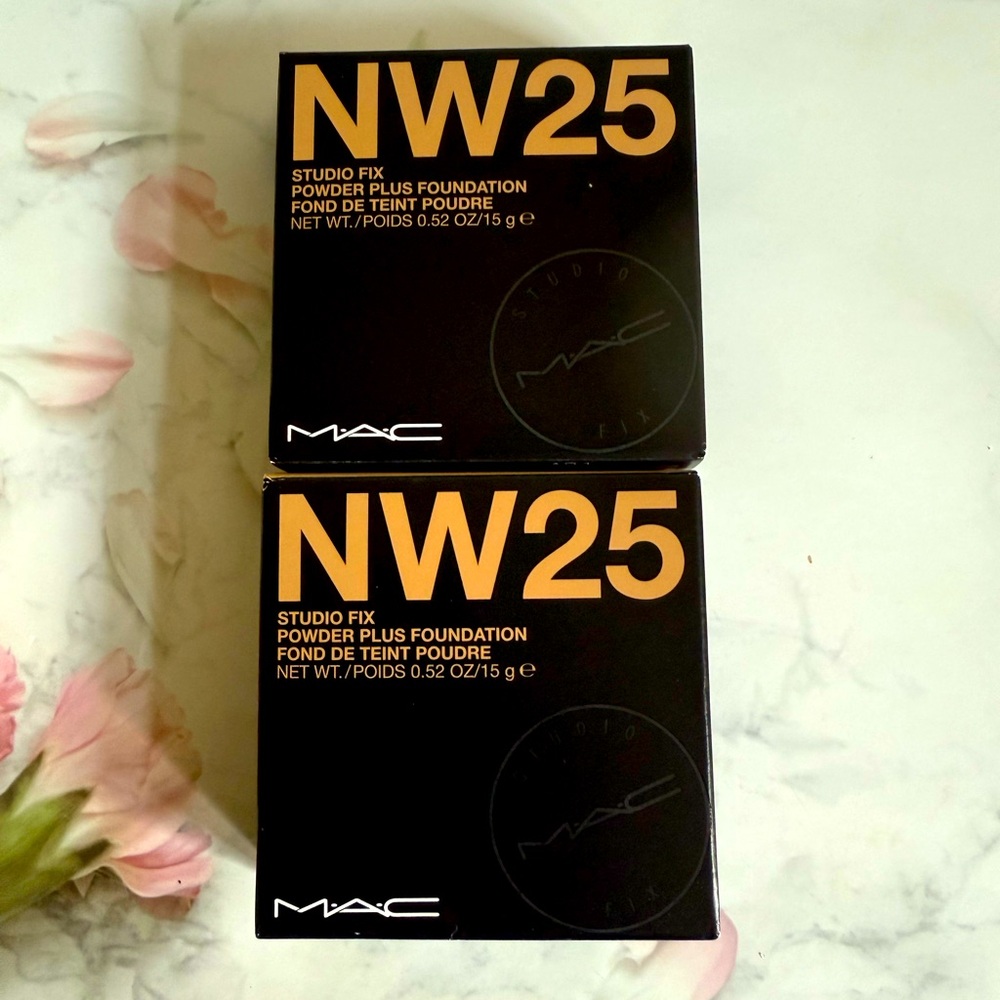 2x NW25 ~ MAC Studio Fix Powder Plus Foundation, Original Formula, NIB